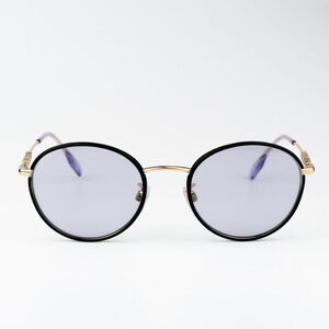 NEW Burberry BE3148D 10171A Black Gold Lillac Oval Unisex Sunglasses BE 3148D